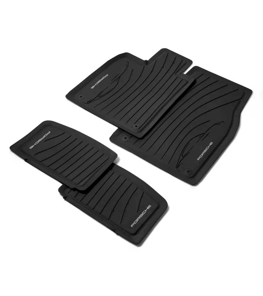 Genuine OEM Porsche 4 Piece All Weather Floor Mats for Taycan - 9J104480020OS5 - Image 2 of 4