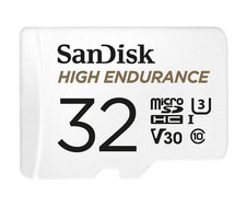 SanDisk High Endurance 32GB microSD 100MB/s 40MB/s 2.5K hrs 4K UHD C10 U3 V30...