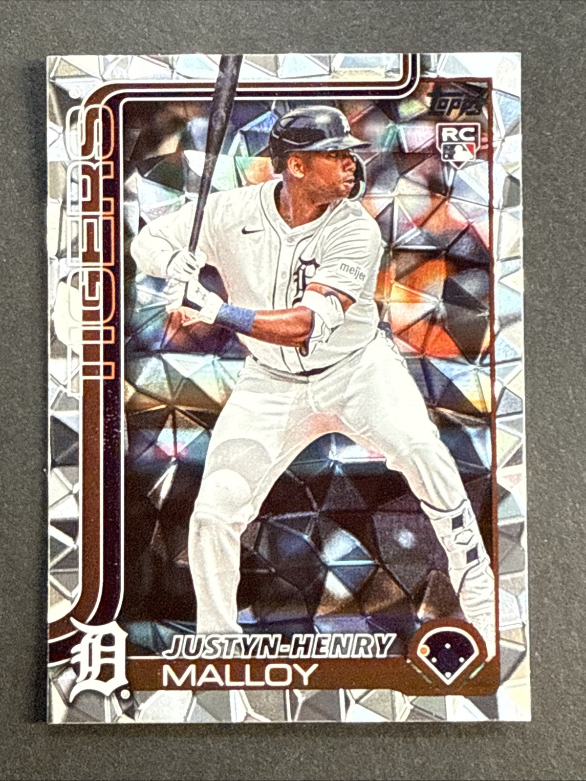 JUSTYN-HENRY MALLOY 2025 Topps Series 1 #269 Diamante ROOKIE Tigers