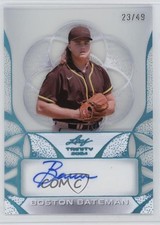 2024 Leaf Trinity Clear Platinum 23/49 Boston Bateman #CA-BB1 Auto v3r