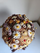 RARE 50's Leslie James Vintage Floral Sequence Design Sold HUDSONS DEPT store