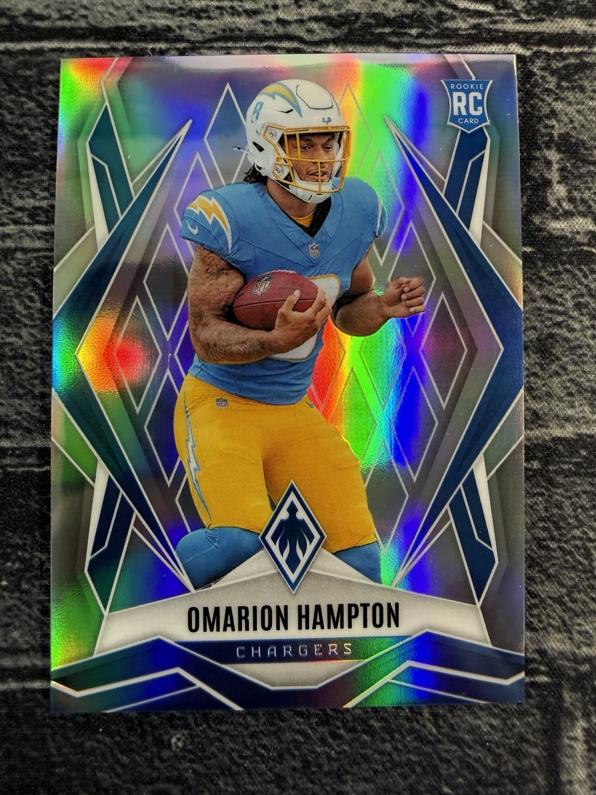 2025 Panini Phoenix Omarion Hampton #192 True Silver Rookie RC CHARGERS
