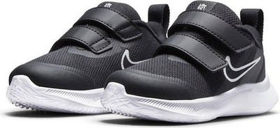 Nike Star Runner 3 TDV Toddler Shoes Black Dark Smoke Grey Size 6C DA2778-001