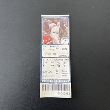Rare Historic Red Sox 2004 Championship Year Full Ticket Fenway 05/07/04 Royals