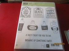 Stampin  Up Sweet Hauntings Cling Set of 9 Halloween