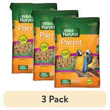  3 pack Wild Harvest Advanced Nutrition Parrot Bird Food, Seed, Grain and Veget