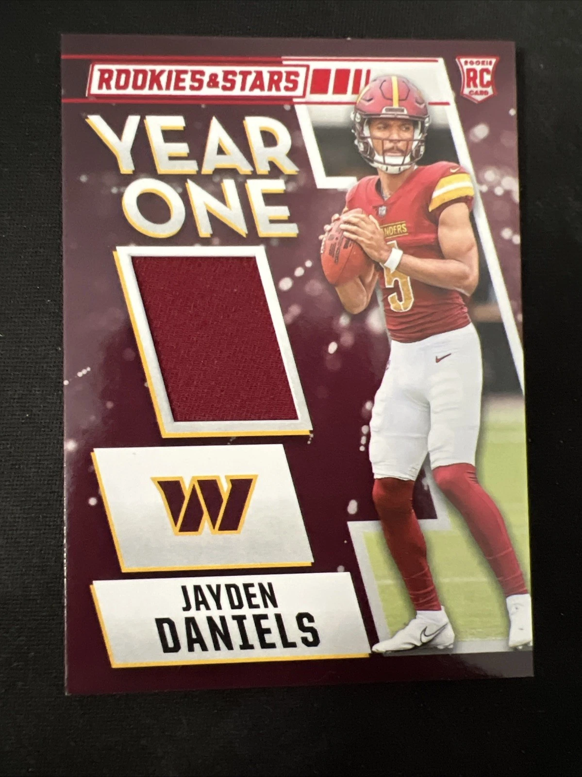 Jayden Daniels Panini Rookies & Stars Year One Relics #YOJDS Base