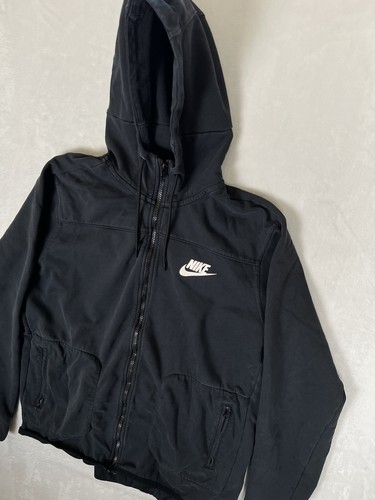 Nike Sportswear Club Fleece Hoodie Women’s XL Black Full Zip - Picture 4 of 9