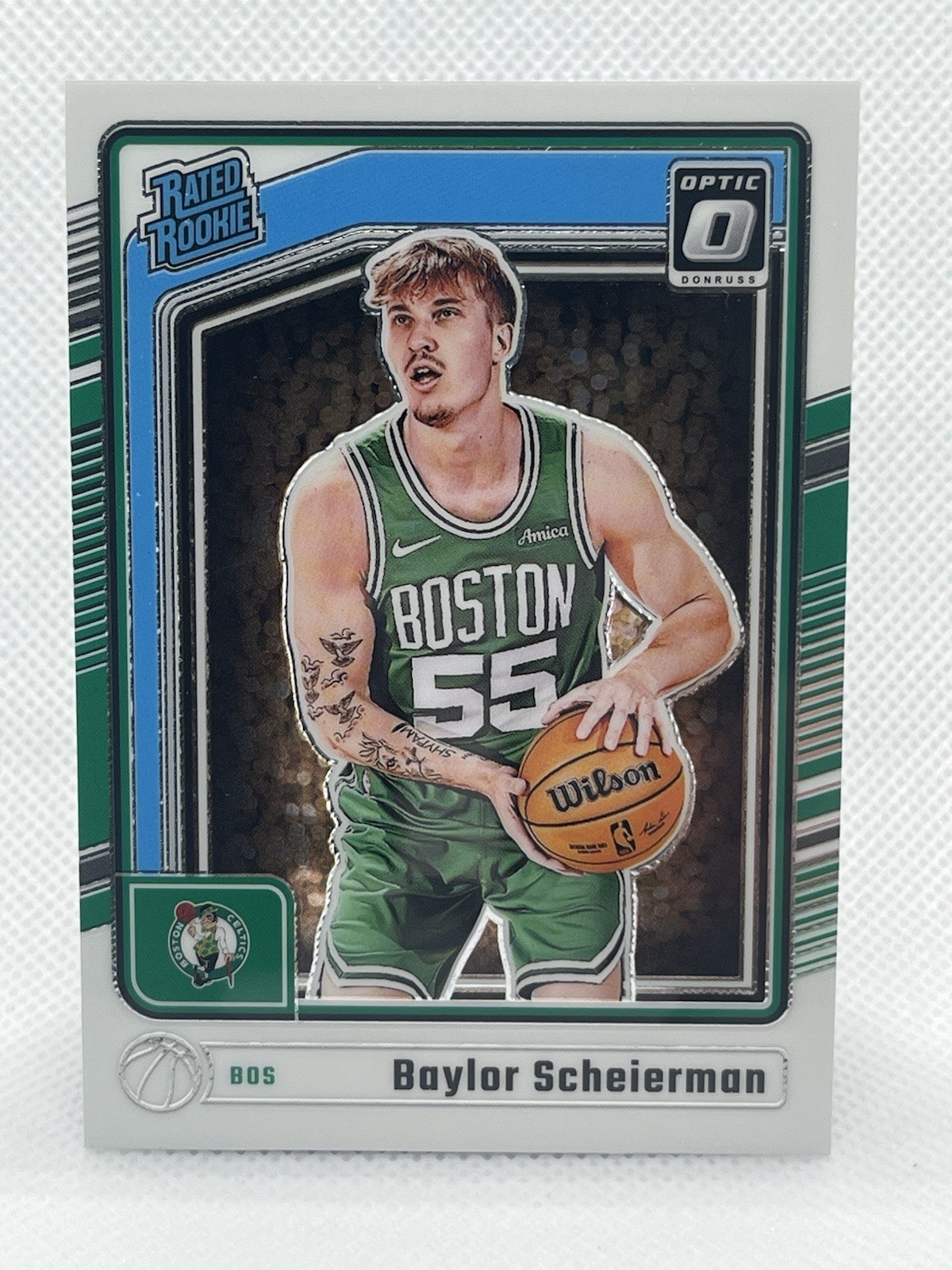 2024-25 Panini Donruss Optic Rated Rookie Baylor Scheierman #263 Boston Celtics