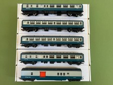 OO Hornby Rake of 5 BR(M) Mk1 blue/grey Inter-city coaches including TPO Lot 1