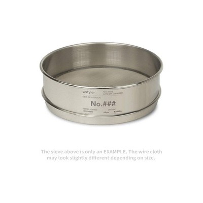 ADVANTECH 8SS8F Sieve, #8, S/S, 8 In, Full Ht 9K286