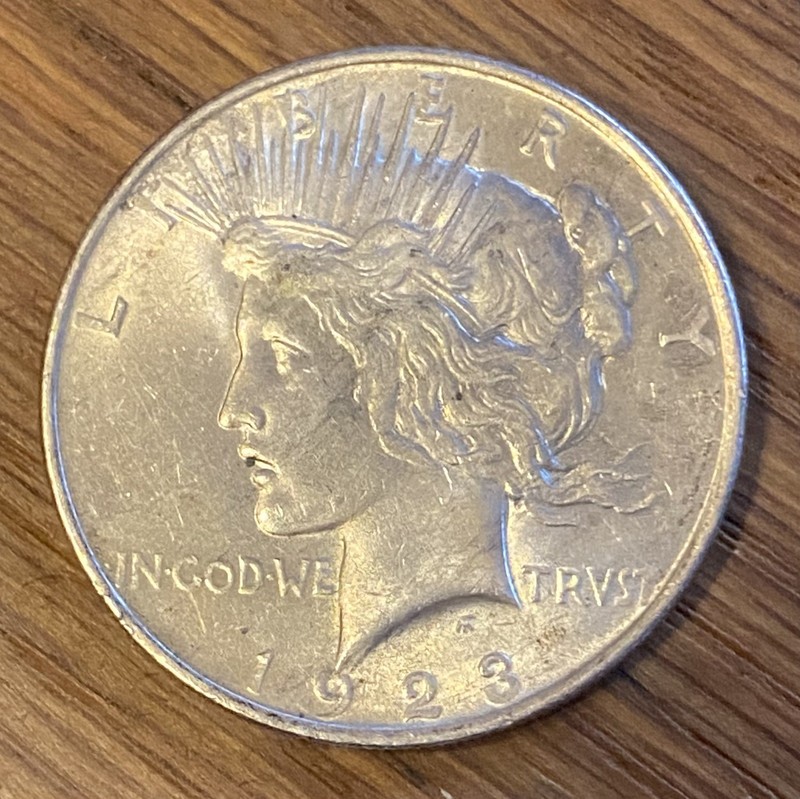 1923 Peace Dollar XF + Philadelphia - 90% Silver – Post WWI Era – U.S. Coin 