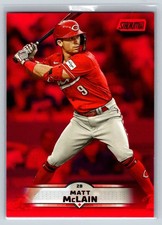 Matt McLain 2025 Stadium Club #39 Cincinnati Reds Red Foil See Photos