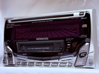 KENWOOD DPX-4000 2DIN CD Cassette Car Audio w/ External Bluetooth
