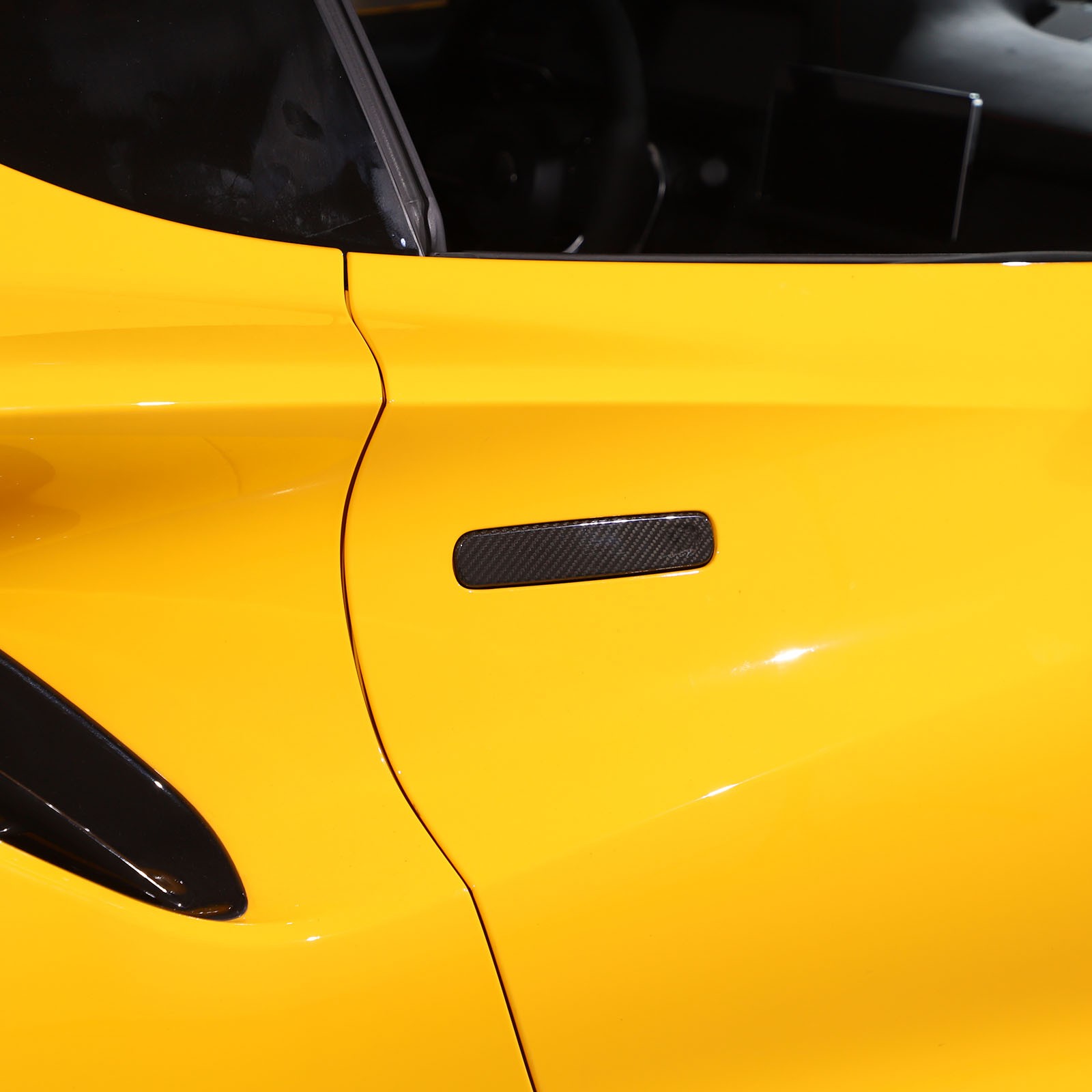 Real Carbon Fiber Door Handle Accent Trim Cover Fits Lotus EMIRA 2023-2026