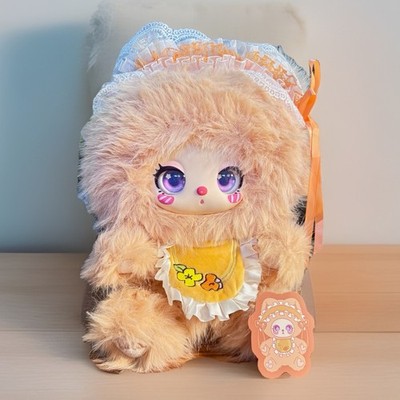 Liila Tea Time With My Girl 600% Series Peach Kitty With Sparkly Eyes Open Bag