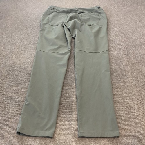 Lululemon ABC Slim 5 Pocket Pants Mens 34x32 Grayish Green Warpstreme LM5552S - Picture 3 of 11