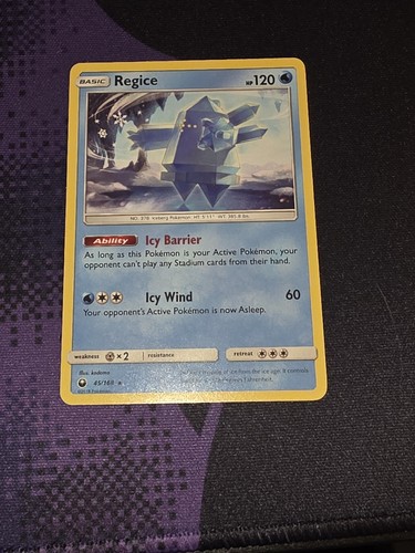 Regice 45/168 SM Celestial Storm Pokemon TCG Rare Regular 2018 EN 120 HP