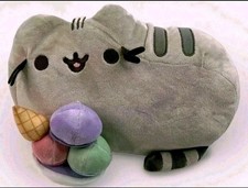 Gund Pusheen Plump Cute Round Cat Ice Cream Sundae Stuffed Toy 11"