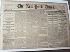Original 1862 New York Times Newspaper Civil War Jan 18 Antique Gen Grant