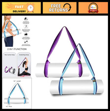 Adjustable Yoga Mat Carrier Strap  Comfortable Sling Holder for Easy Transport