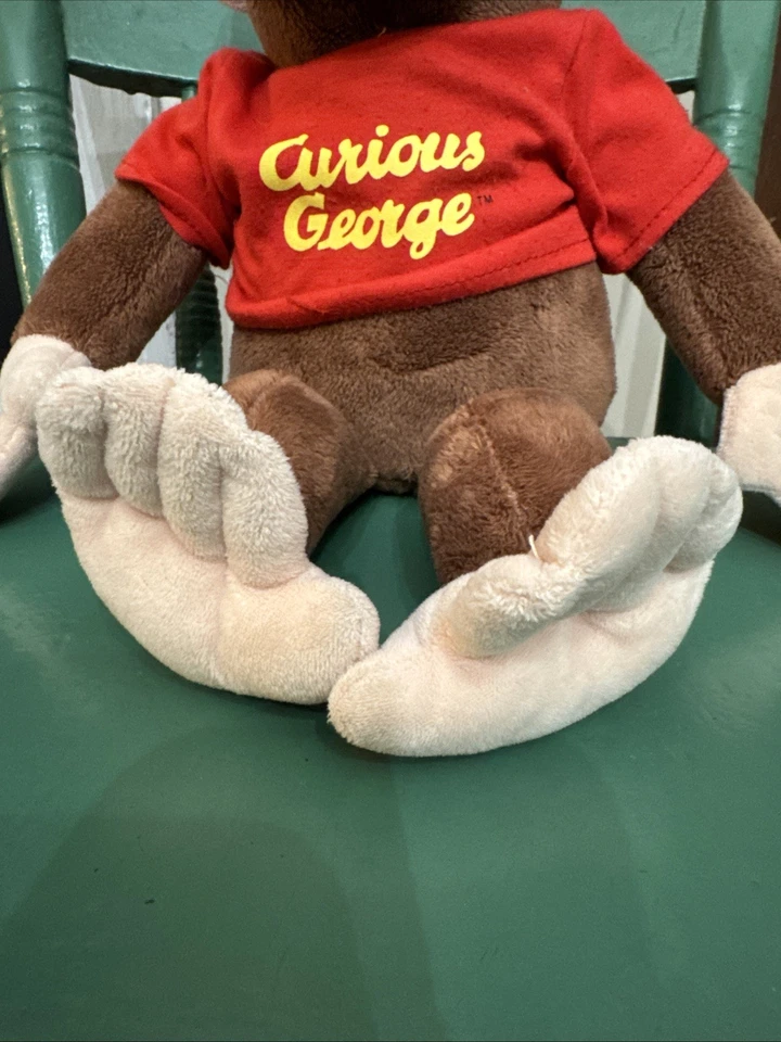 Applause Curious George Plush Monkey Stuffed Animal Toy Vtg  Gift Baby Toddler - Image 4 of 4