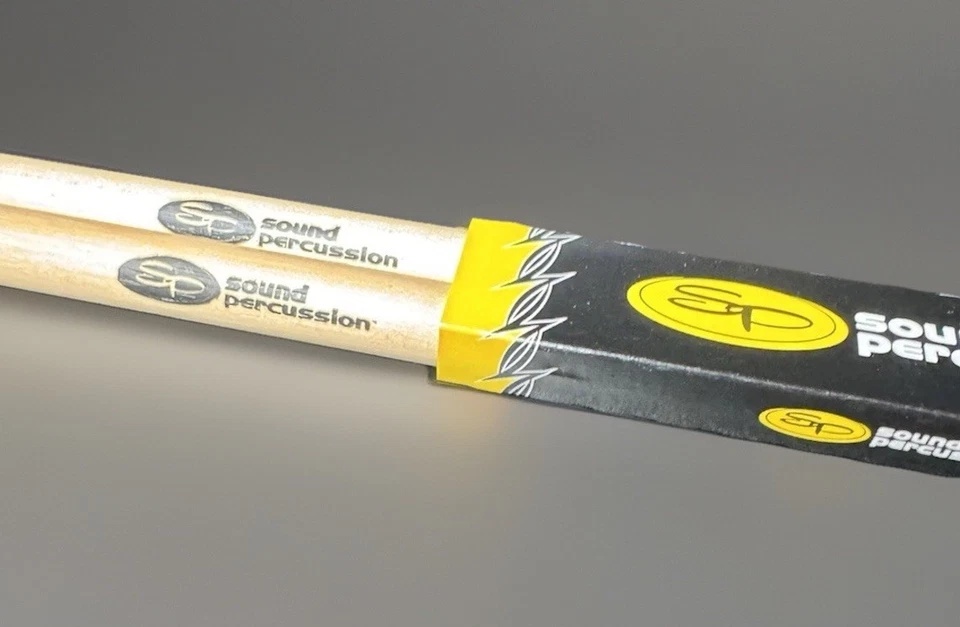 Sound Percussion Labs Hickory Drum Sticks 3 paquetes de 2 palos, 5B, madera Foto 3 de 4