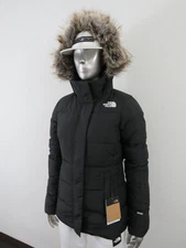 Womens The North Face TNF Gotham Jacket Hooded 600-Down Winter Jacket - Black