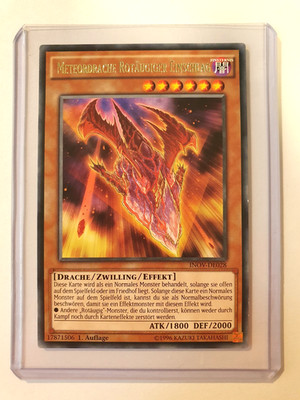 Meteordrache Rotäugiger Einschlag INOV-DE028 Rare 2 Auflage YU-GI-OH Karte EX