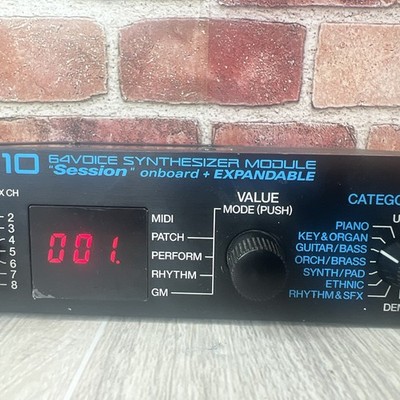 Roland JV-1010 64- Synthesizer Module Session Expander w/ Adapter