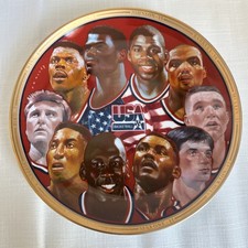 1992 First Ten Chosen Collectors Plate USA  Basketball Dream Team W/COA #/7,500