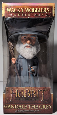 Gandalf the Grey Funko Wacky Wobbler The Hobbit 2012 ORANGE BOX First Edition NR