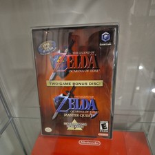 Zelda Ocarina of Time Master Quest Two-Game Bonus Disc GameCube excellent look!