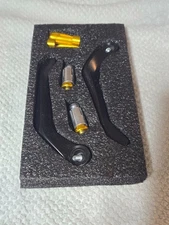 Gold Aluminum Motorcycle Levers Guard Set Brake Clutch Protector 2pcs