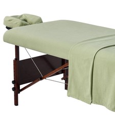 Massage Table Flannel Sheet Set 100 Cotton 61x100, Fits Tables Up to 32"