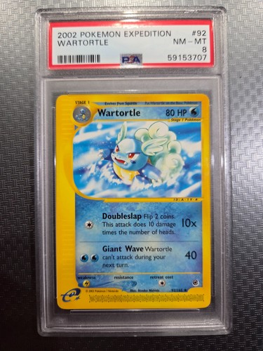 Wartortle graded PSA 8 for sale on eBay
