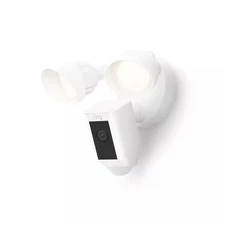 Ring - Floodlight Cam Plus Outdoor Wired 1080p Surveillance Camera - White