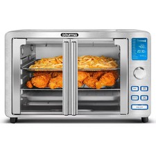 Gourmia 10QT Air Fryer 9-Slice Oven 14 One-To...