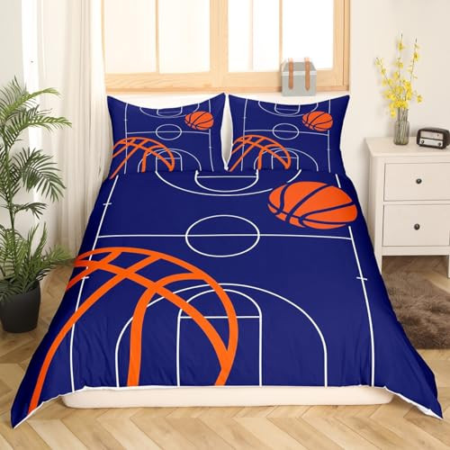 Basketball Bedding Set Full Size Kids Basketball Full (No Comforter) Multi 07 - Picture 4 of 7