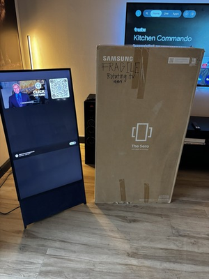 #ad #ad 43 Class The Sero QLED 4k Smart Samsung TV. Black and Navy. $450.00