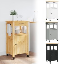 Küchenwagen Servierwagen Rollwagen Beistellwagen Massivholz Kiefer vidaXL
