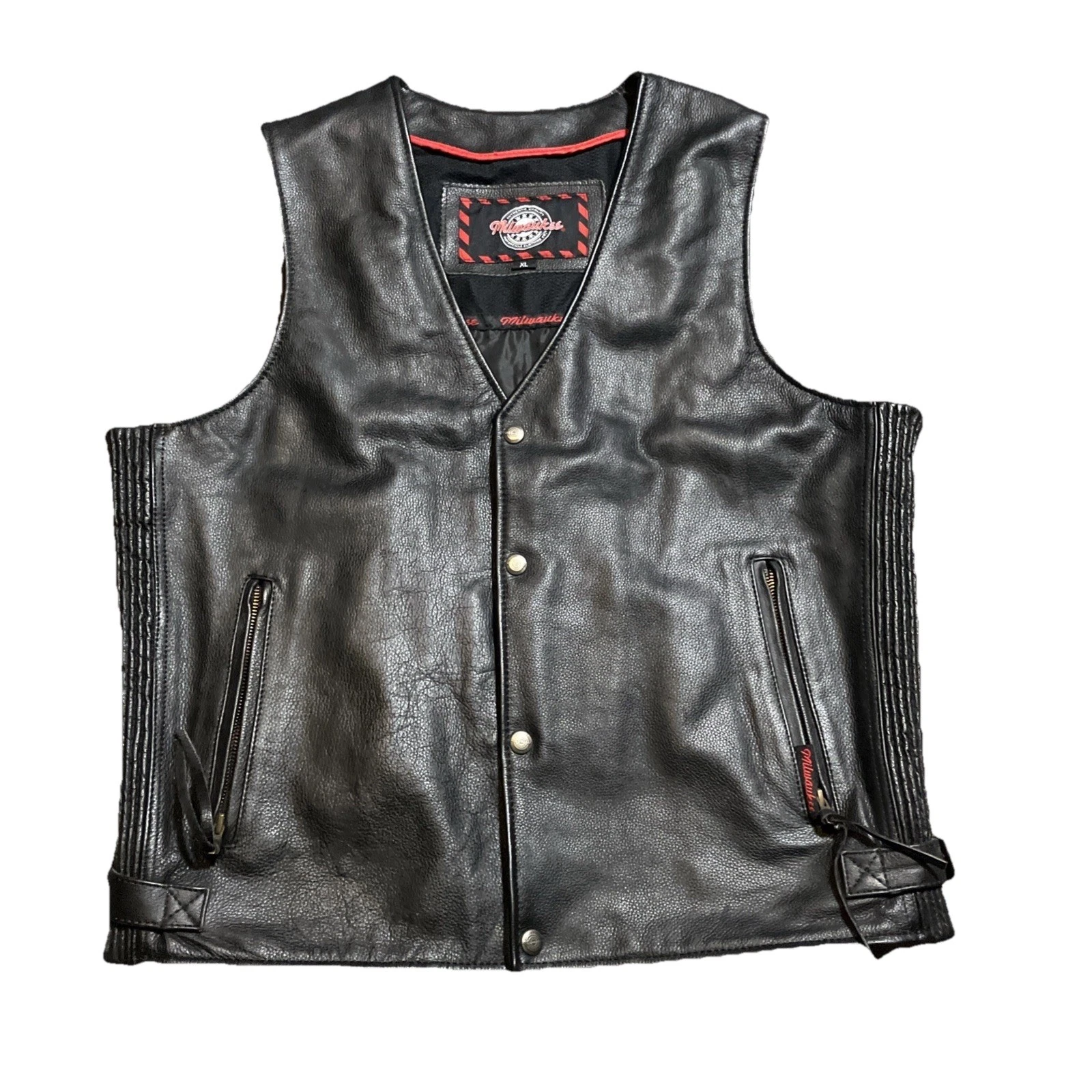 Milwaukee Leather Vest Mens XL Biker