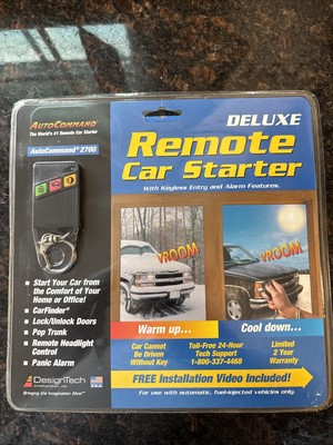 #ad New DesignTech AutoCommand 2700 Remote Car starter kit Model #20927 🚗 Vintage $45.95