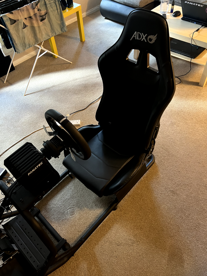 Sim racing cockpit rig, fanatec 5nm with ADX racing seat. PC only | eBay UK