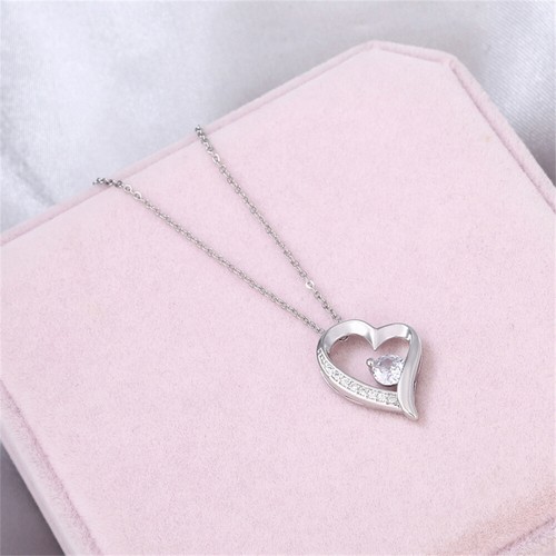 To My Mom Necklace Zircon Pendant for Mother Birthday Gifts with Gift Box - Picture 5 of 6