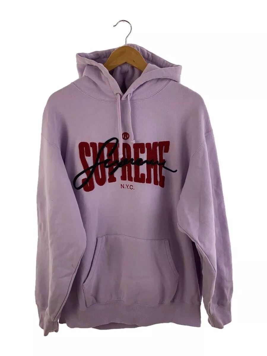 Supreme Hoodie 22SS EMBODY CHENILLE À CAPUCHE L COTON VIOLET Occasion