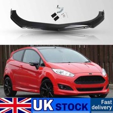 For Ford Fiesta ST RS MK6 MK7 Front Bumper Lip Splitter Canard Glossy Body Kit