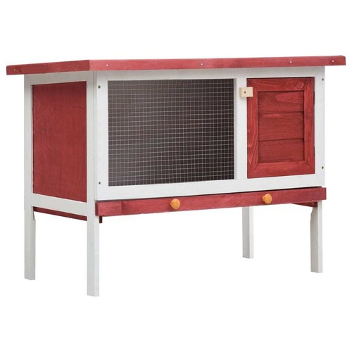 Outdoor Wood Rabbit Hutch Bunny Cage Guinea Pig House Pet Cage Raised House - Picture 17 of 30