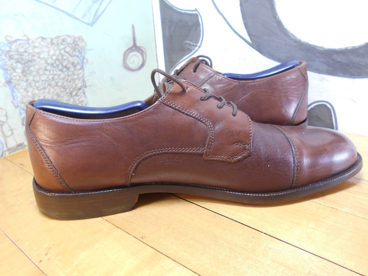 Bostonian Brown Leather Cap Toe Oxfords Men display picture 3