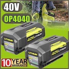 1-2PACK For Ryobi 40V 4.0 Ah Lithium-Ion Battery OP4040 OP4050 OP40602 OP40301